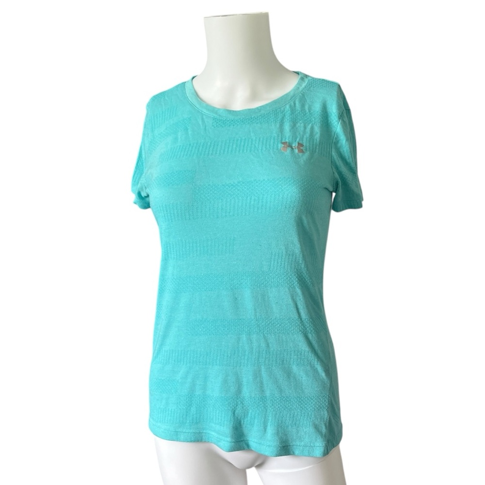 Under Armour Bright Blue Short Sleeve Athletic Tshirt Colorful Loose Fit Size XS